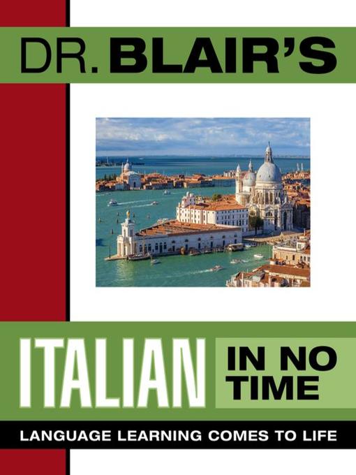 Title details for Dr. Blair's Italian in No Time by Robert Blair - Wait list